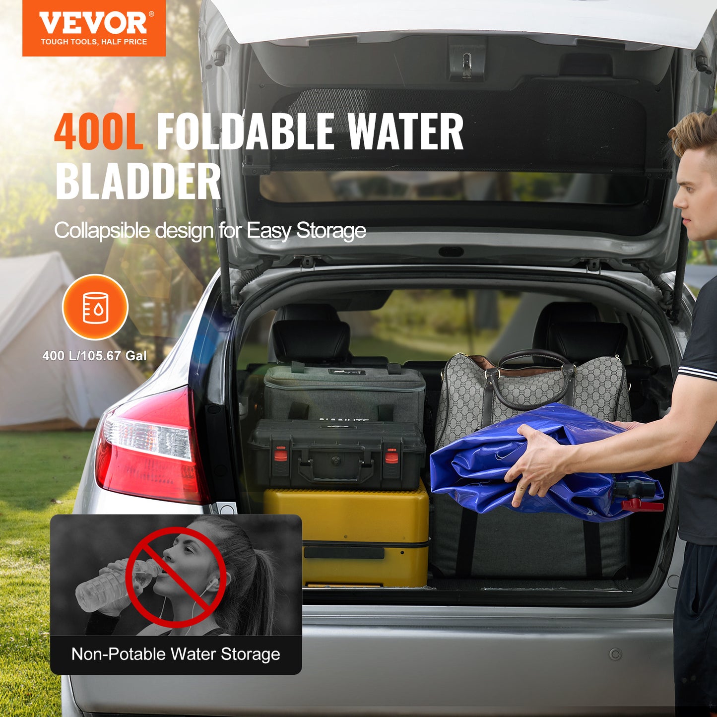 VEVOR Portable Water Bladder for Camping and Emergency Use