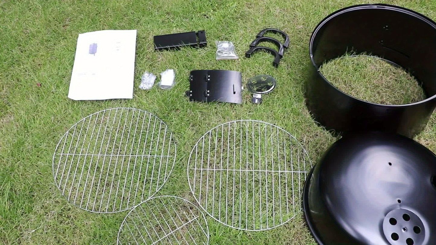 Charcoal Smoker Grill With Temperature Control And Griddle