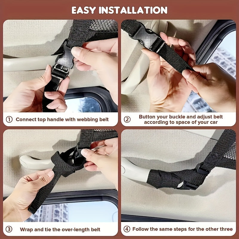 Durable Nylon Car Roof Storage Net for Trucks and SUVs