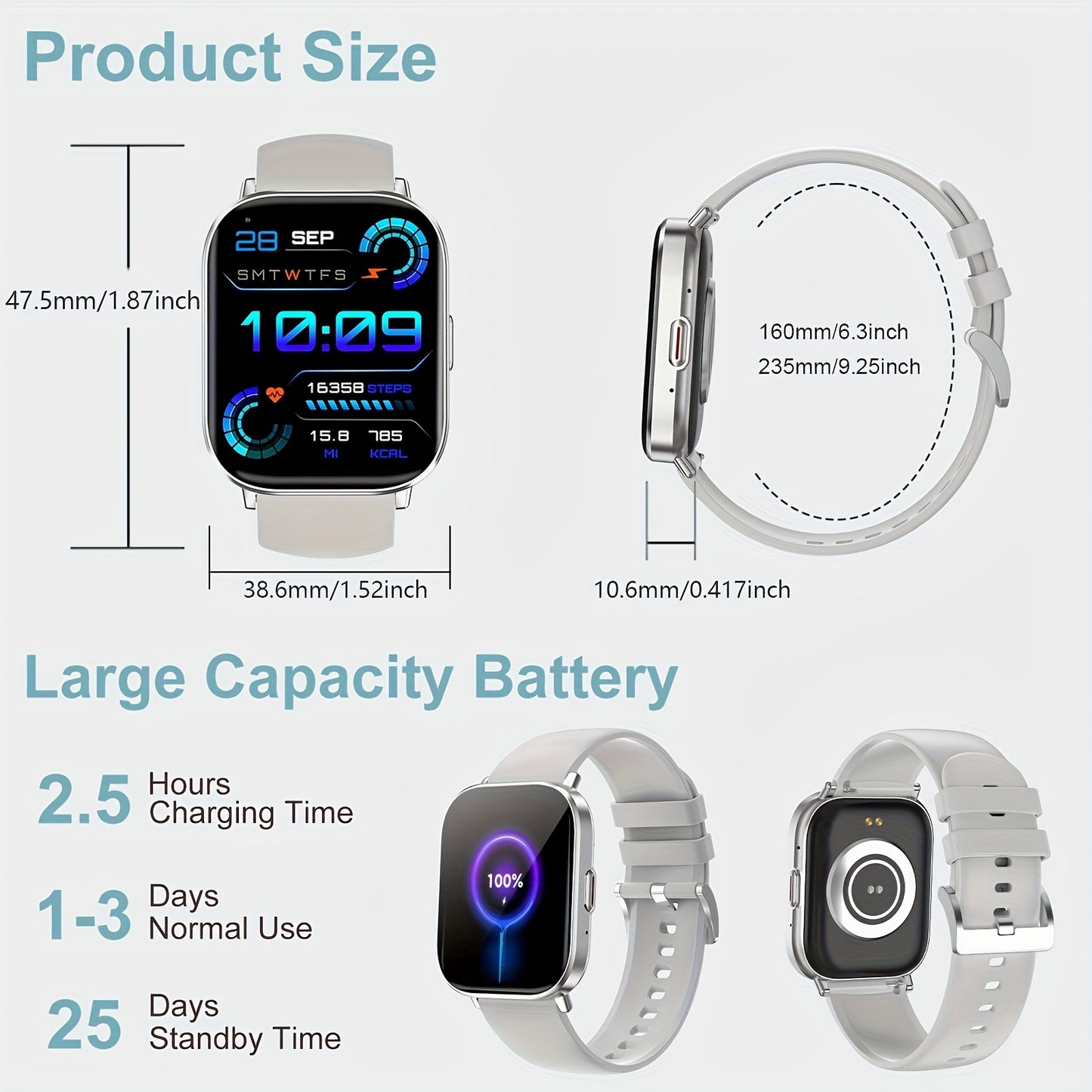 Elegant Pink Silicone Smartwatch With Touch Screen And Notifications