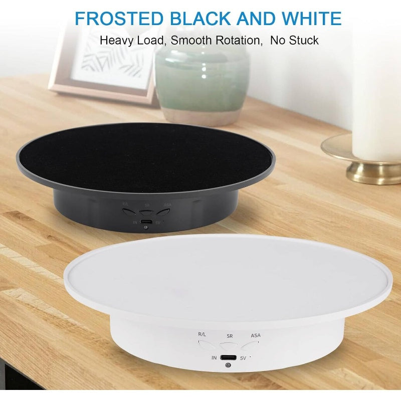 Motorized Rotating Display Stand 360 Turntable Velvet Top