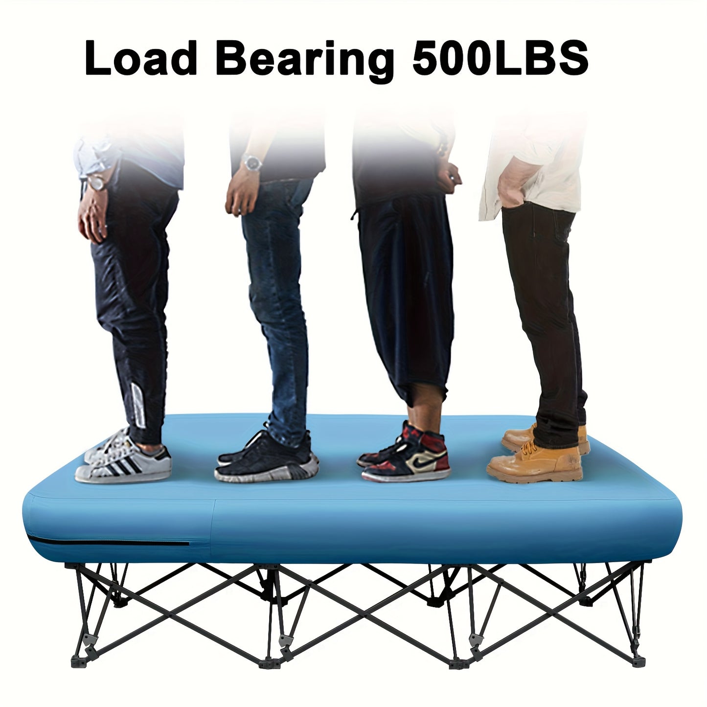 Heavy Duty Inflatable Bed With Carry Bag For Indoor Use