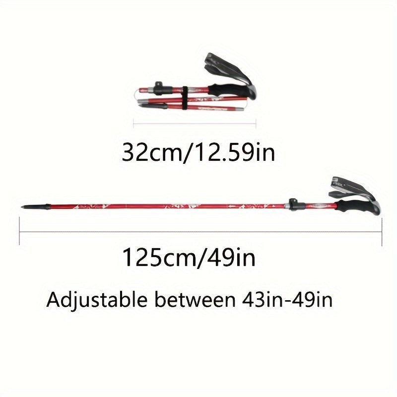Lightweight Folding Trekking Cane for Hiking and Walking