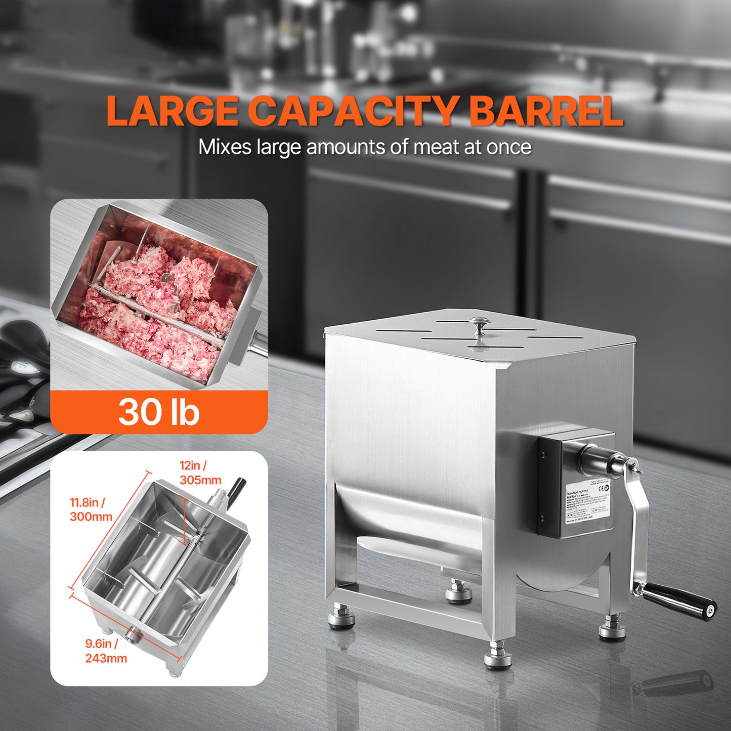 Manual Meat Mixer For Sausage And Ground Meat Mixing