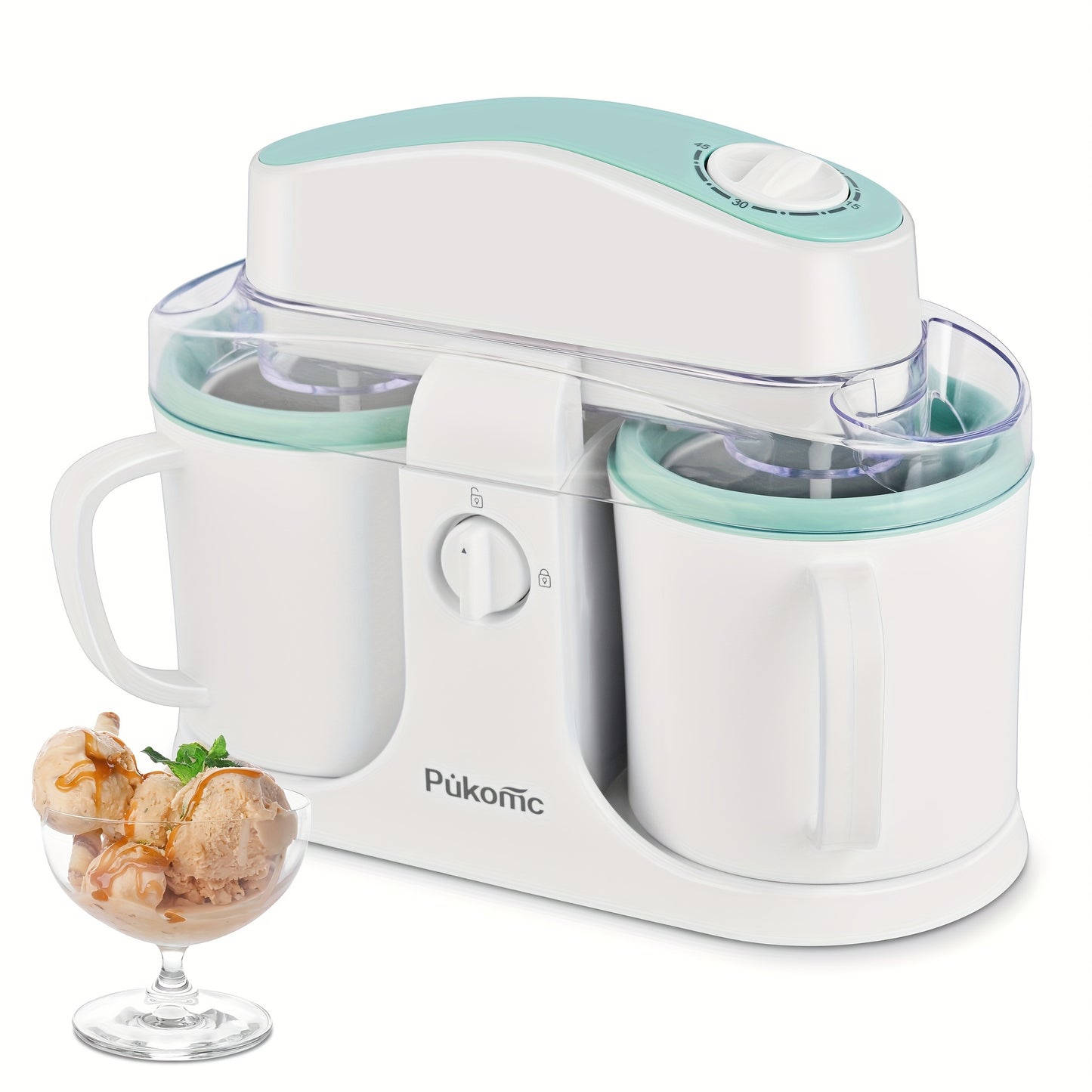 Home Ice Cream Maker Detachable Design For Easy Cleaning