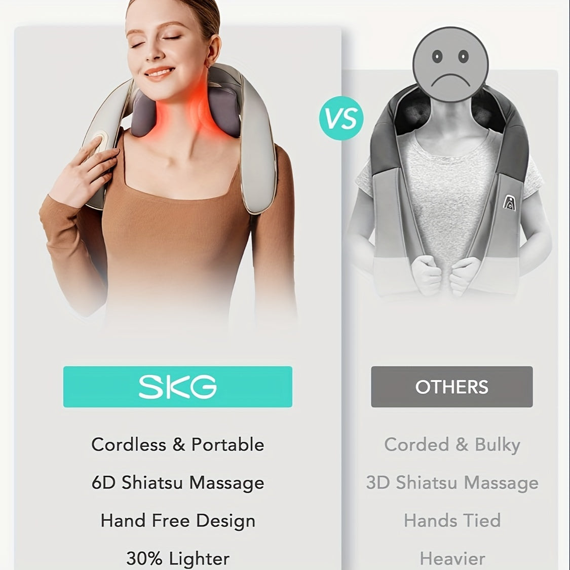 SKG H5MINI Deep Tissue Electric Neck and Shoulder Massager