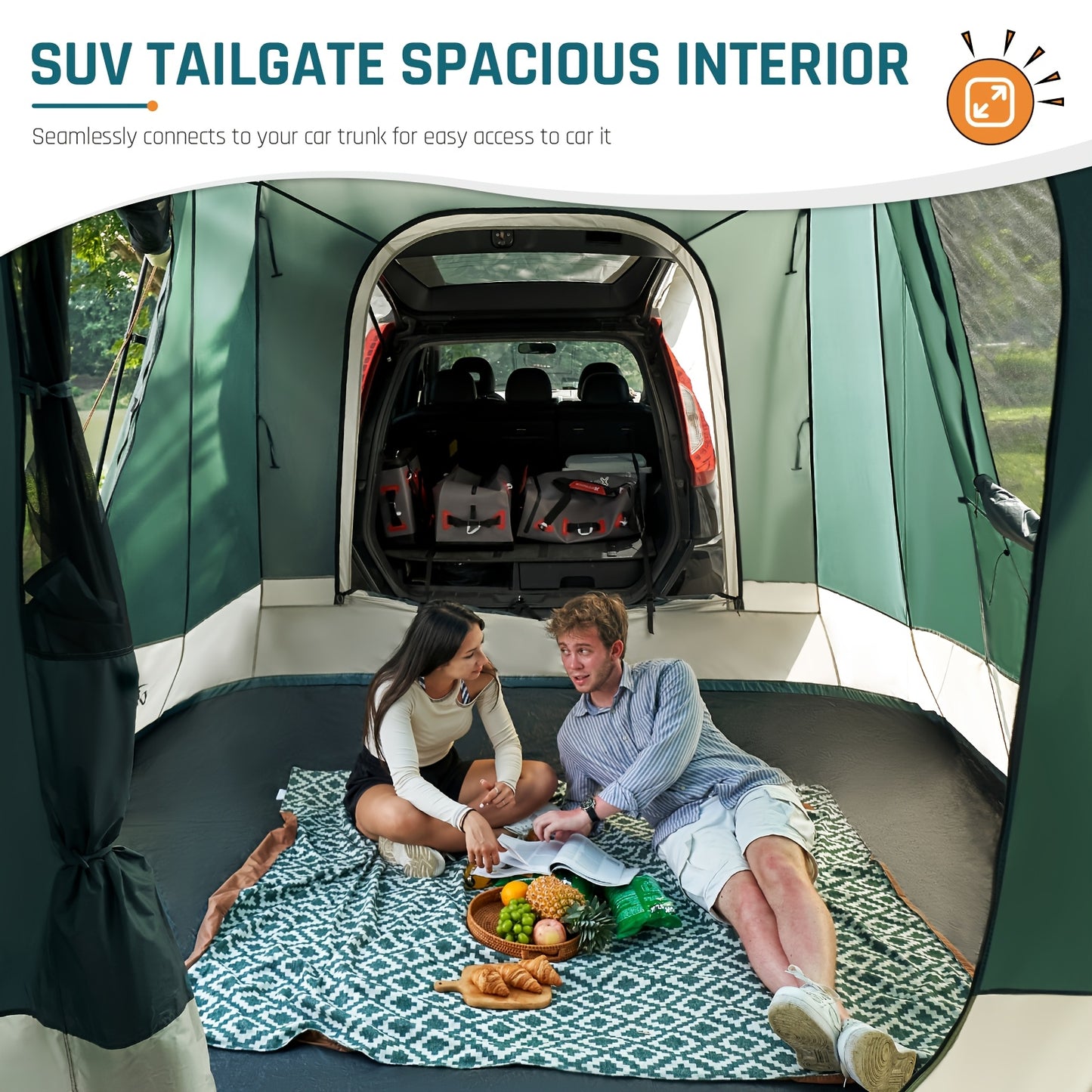 SUV Tailgate Tent Basic And Deluxe For Campers And RVs