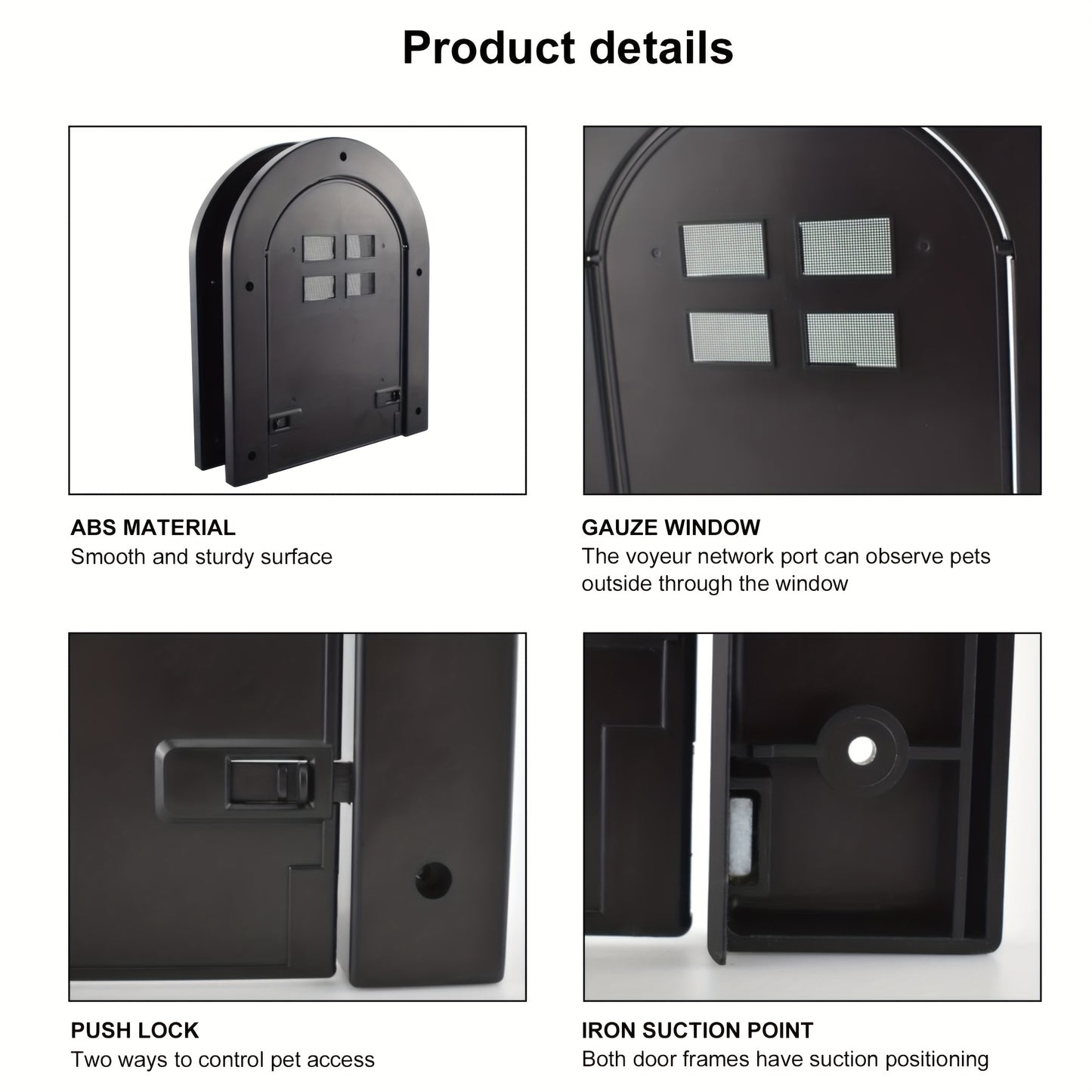 Two Way Locking Cat Door With Premium Secure Latch System