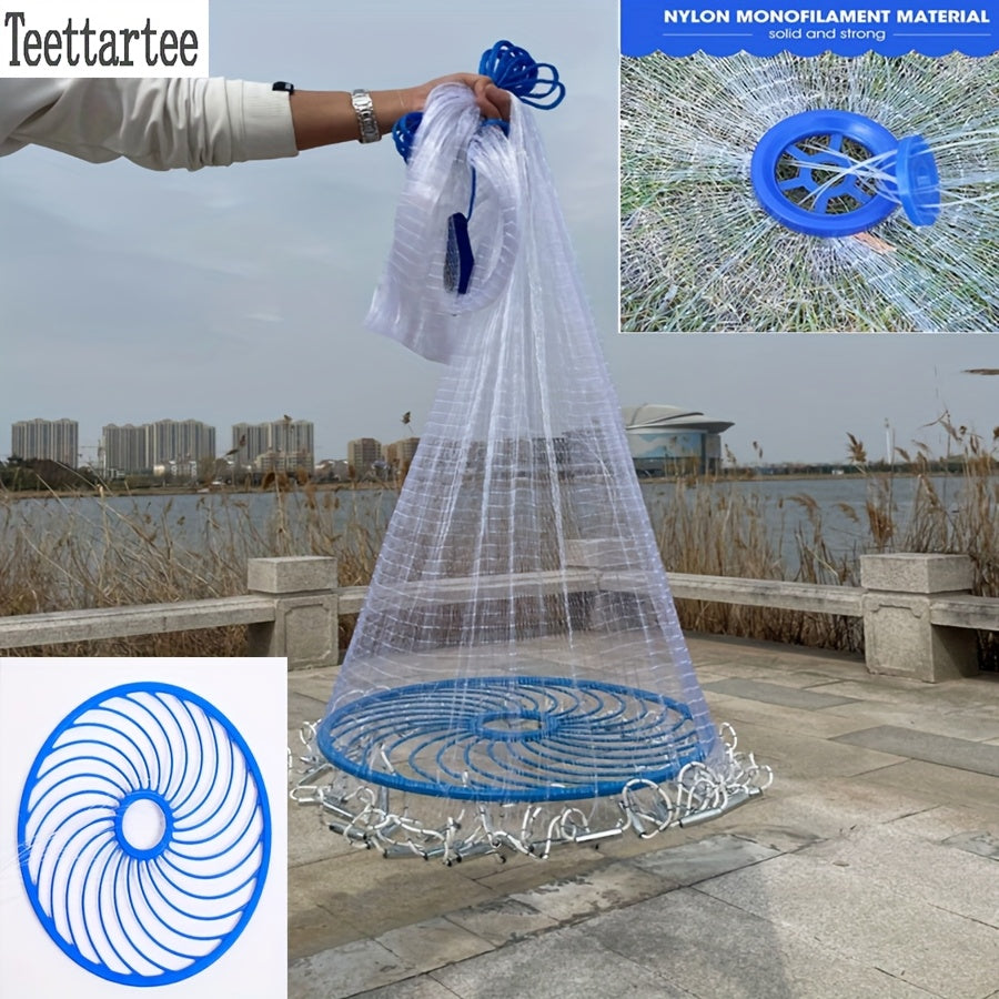 TEETTARTEE Lightweight Round Hand Trawling Net For Fishing