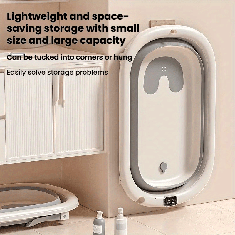 Foldable Pet Bathtub for Dogs and Cats - Space Saving Design