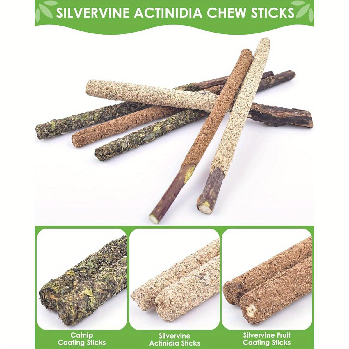 Cat Silvervine Chew Toys Pack With Sticks And Cage Balls