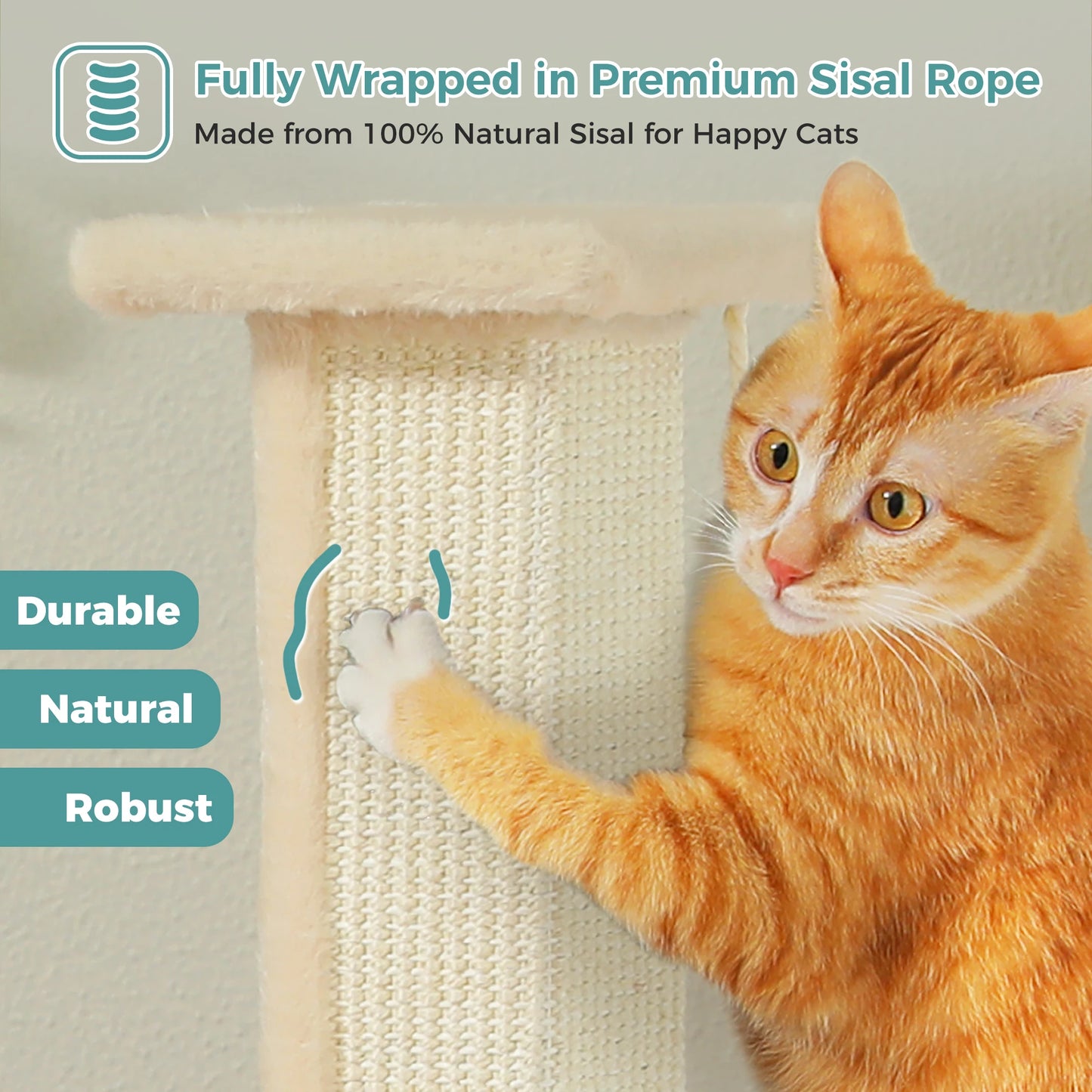 PAWZ Road Cat Scratching Post Indoor Cats Sisal Ball Toy