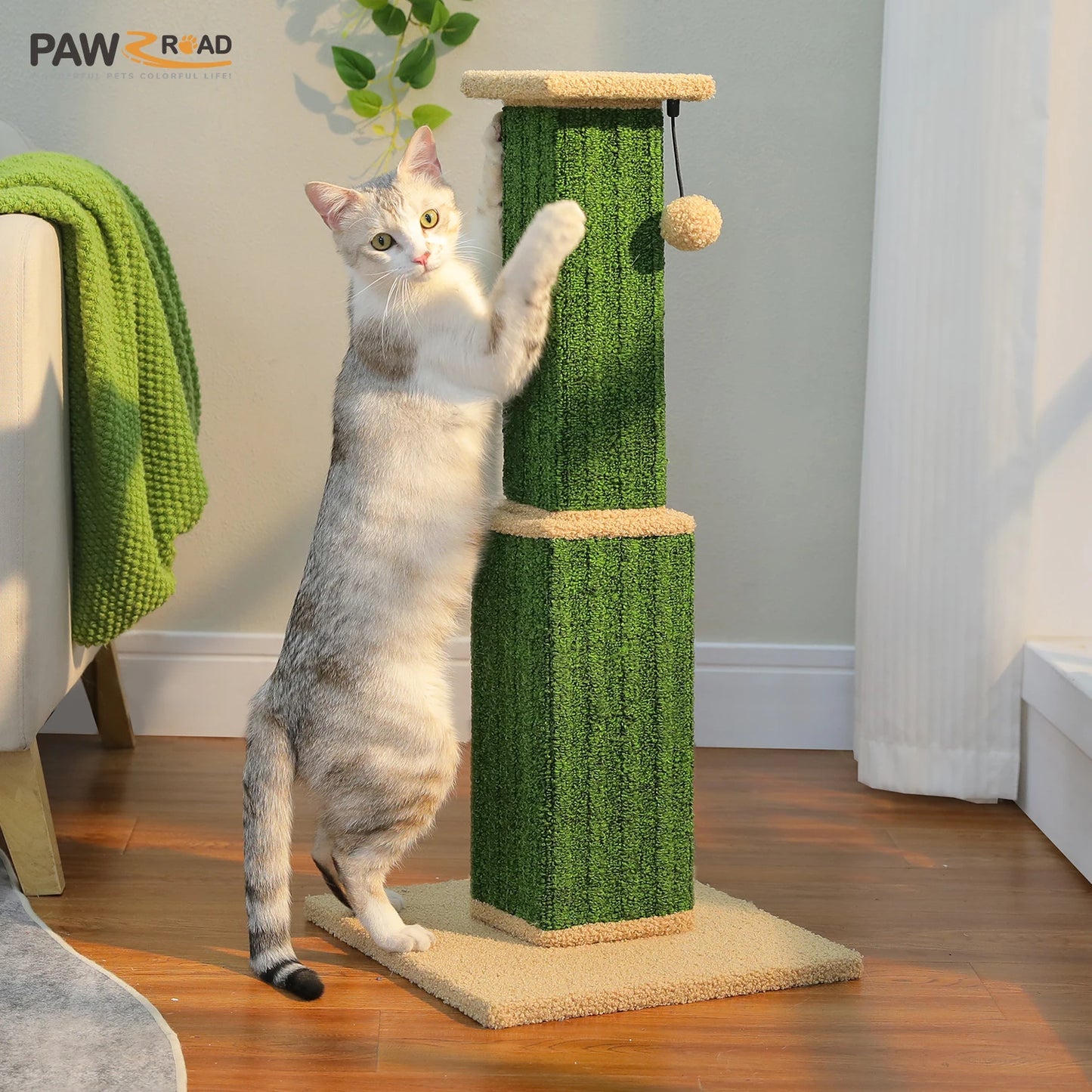 PAWZ Road Cat Scratching Post Indoor Cats Sisal Ball Toy