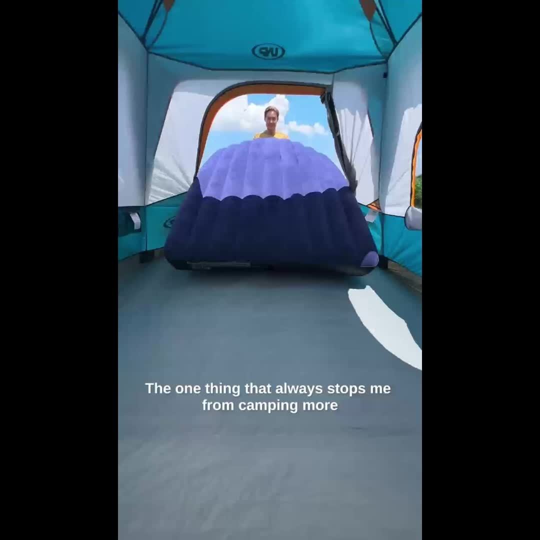 Heavy Duty Inflatable Bed With Carry Bag For Indoor Use