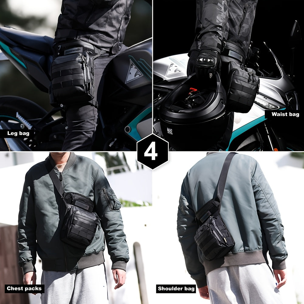 Rhinowalk Motorcycle Leg Bag Multifunctional Storage for Travel