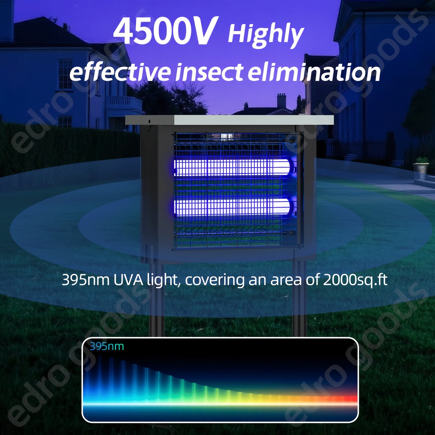 Solar Bug Zapper USB Charging Dual Mode Pest Control