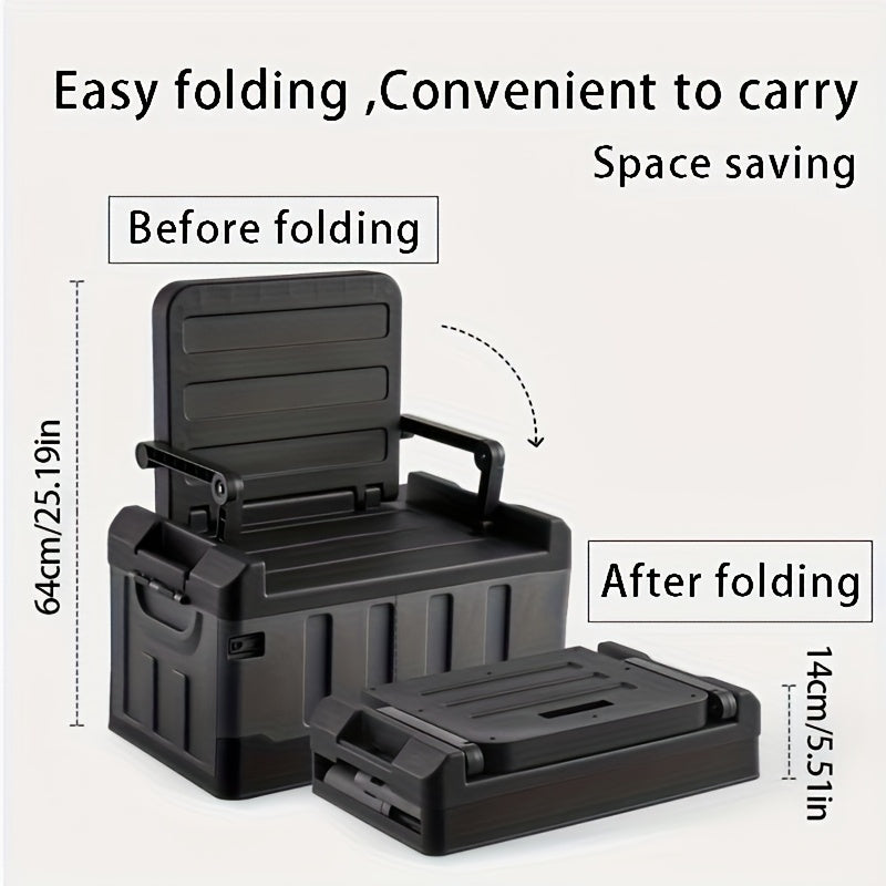 Foldable Car Storage Box Capacity Organizer For Travel