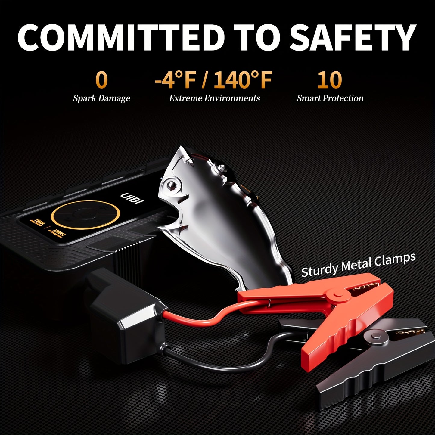 Portable Car Jump Starter And Tire Inflator For Road Trips