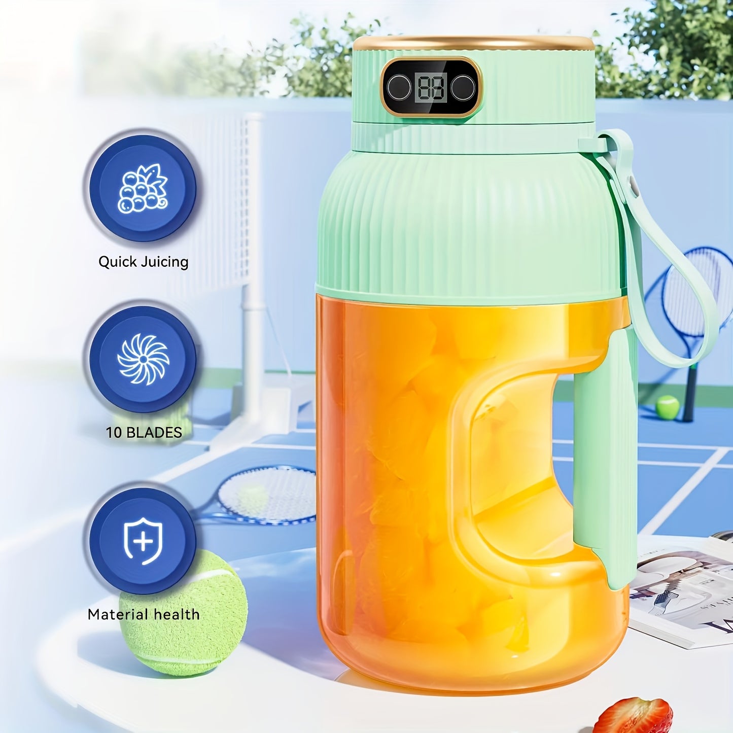 Portable Fruit Juicer Blender With Rechargeable Battery