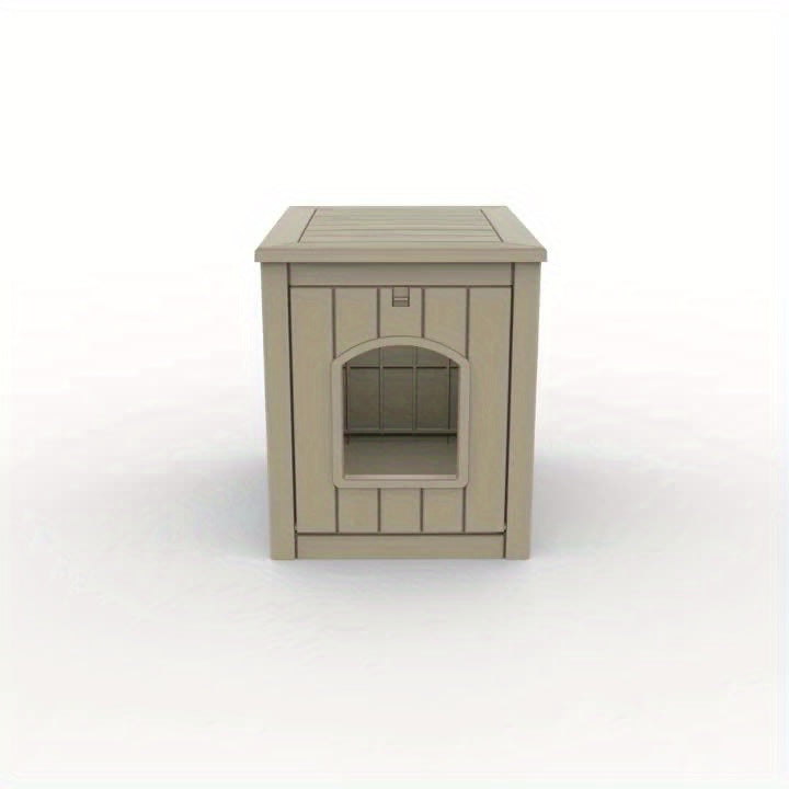 Weatherproof Resin Outdoor Dog House for Small Dogs