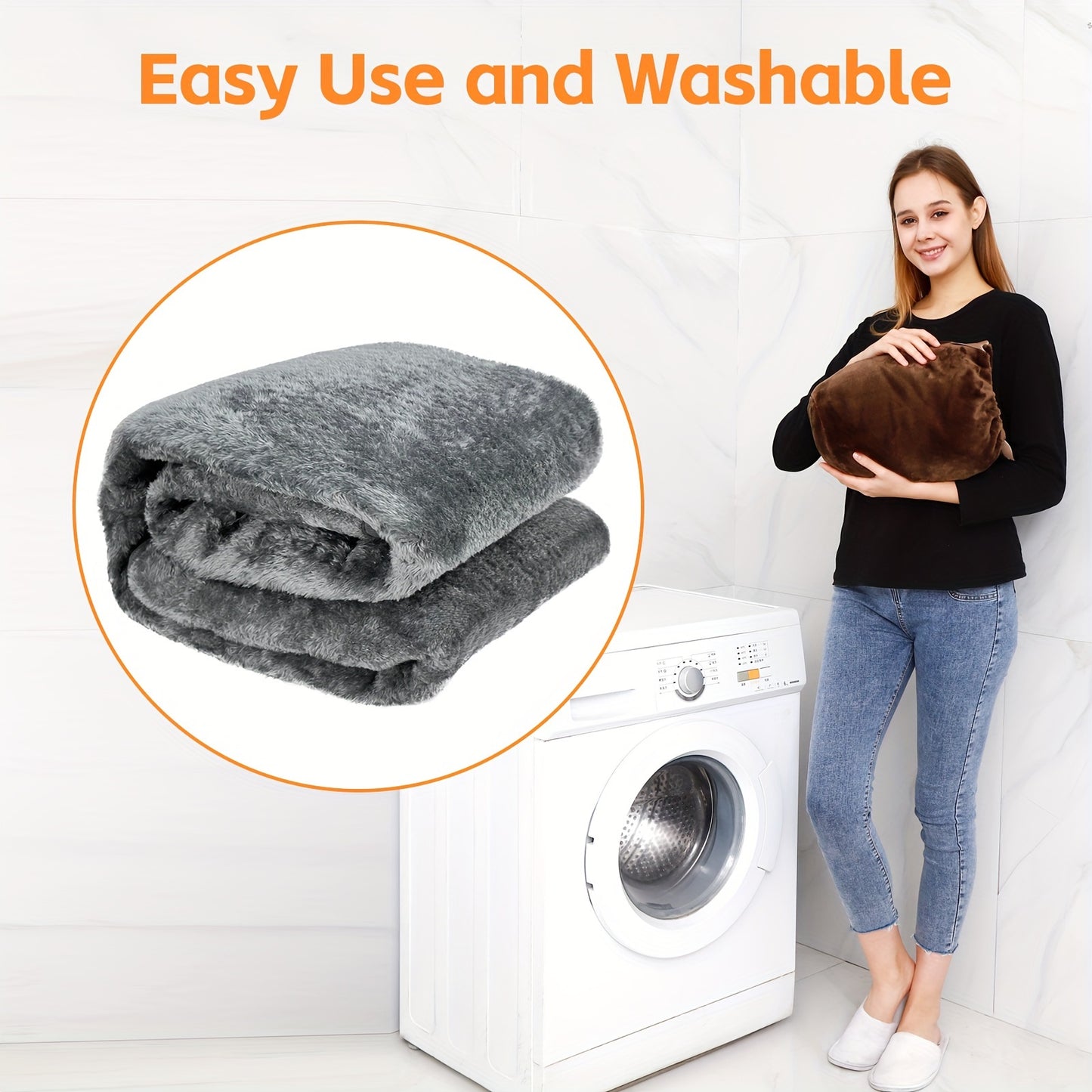 Electric Heated Blanket USB Powered With 5 Level Temp