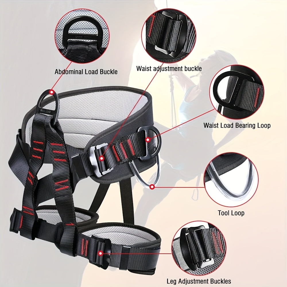 Professional Half Body Safety Climbing Belt for Outdoor Adventures