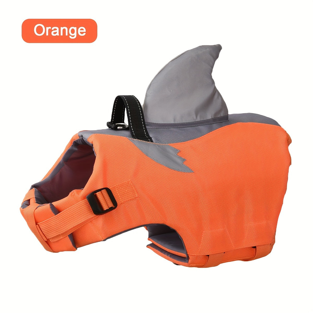 Reflective Shark Shape Pet Life Jacket for Safety and Rescue