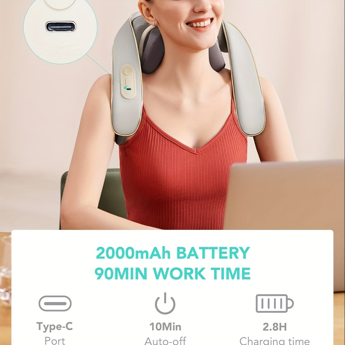 SKG H5MINI Deep Tissue Electric Neck and Shoulder Massager