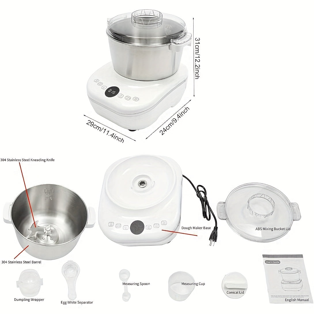 Dough Mixer With Ferment Function And Stainless Bowl