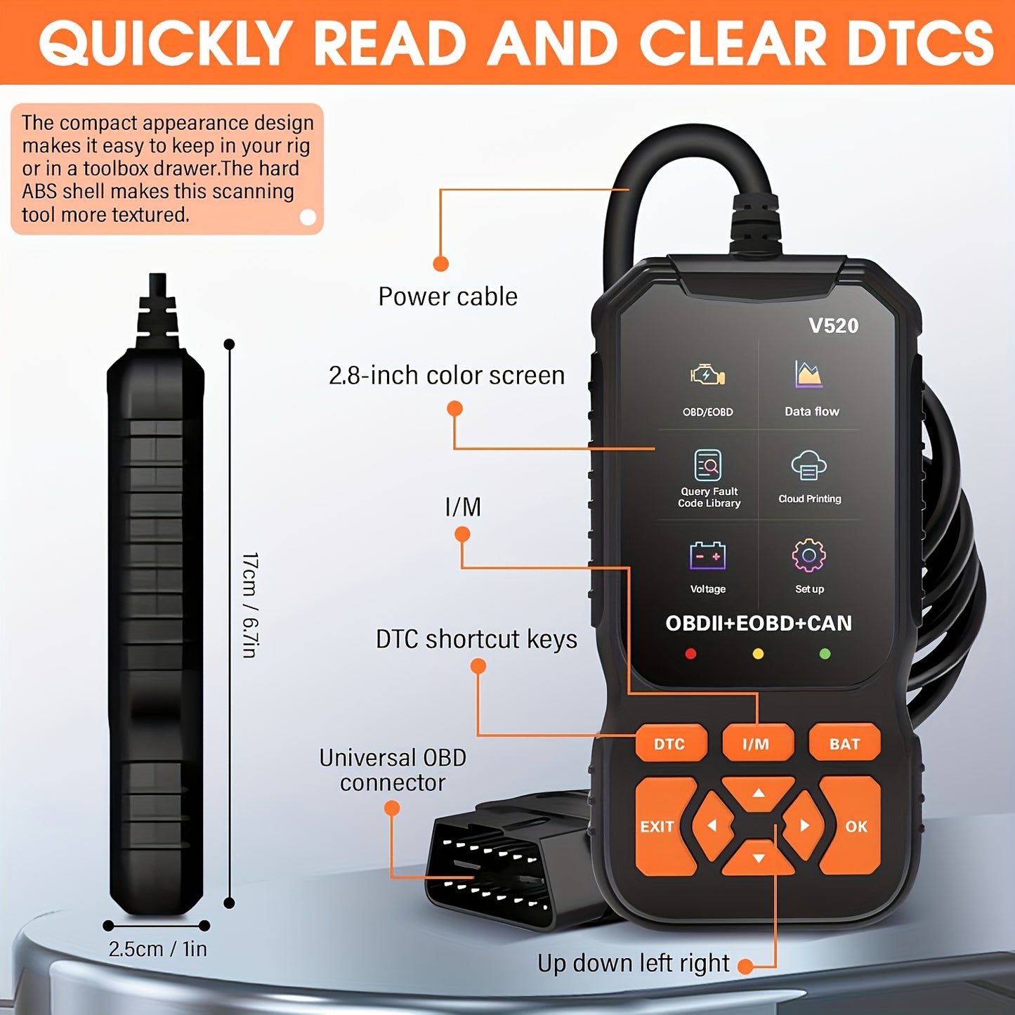 OBD2 Diagnostic Scan Tool With Live Data Cars And Trucks