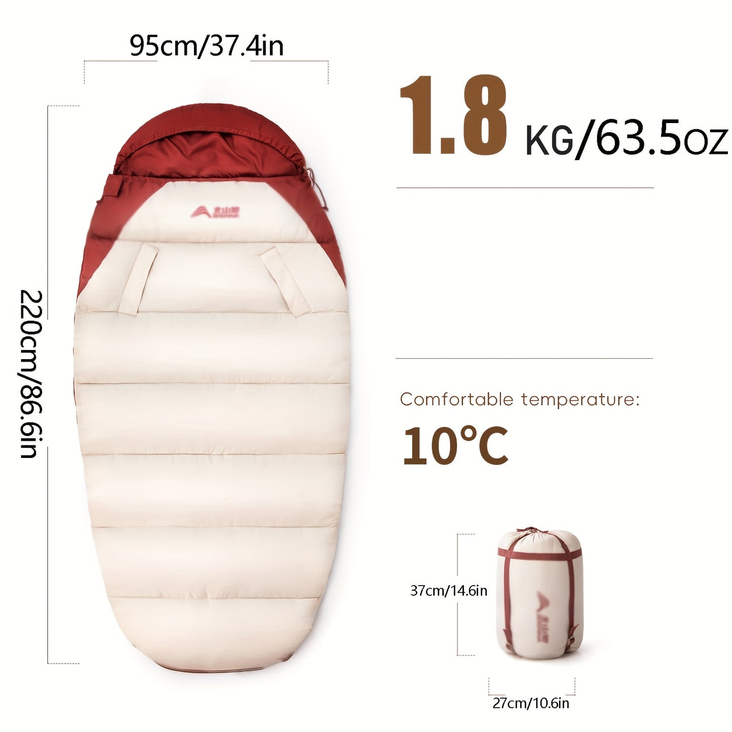 BISINNA All-Season Portable Camping Sleeping Bag for Outdoor Adventures