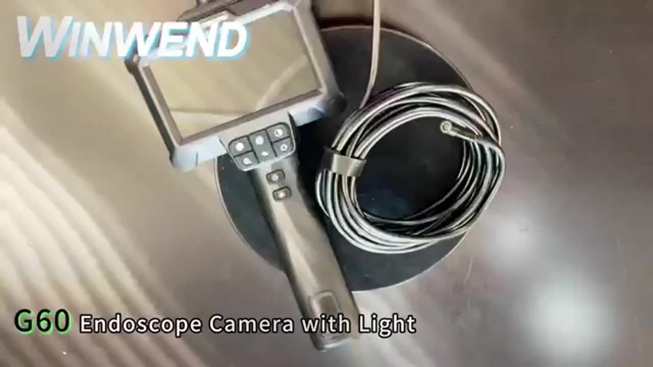LED 1080P Endoscope Camera with 4.3 Inch LCD Screen and Light