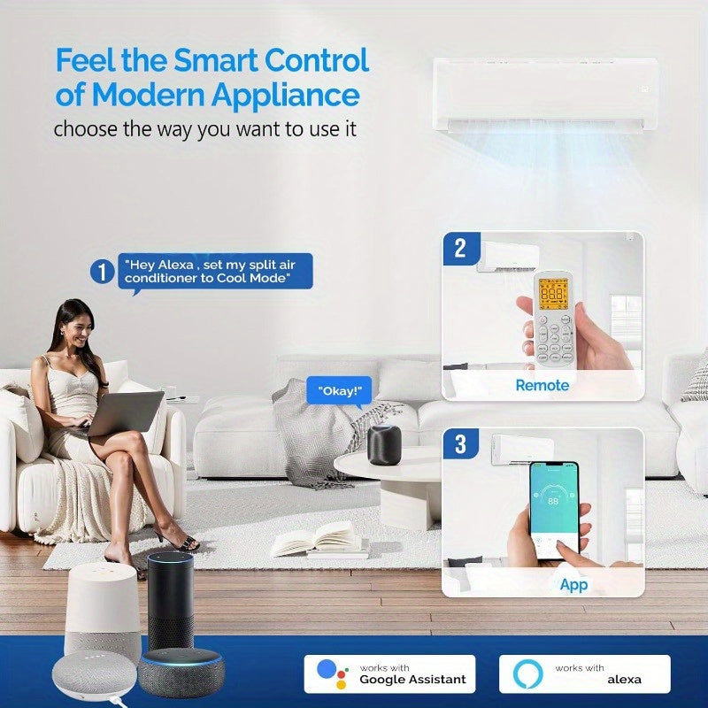 Dual Zone WiFi Mini Split Air Conditioner And Heater System