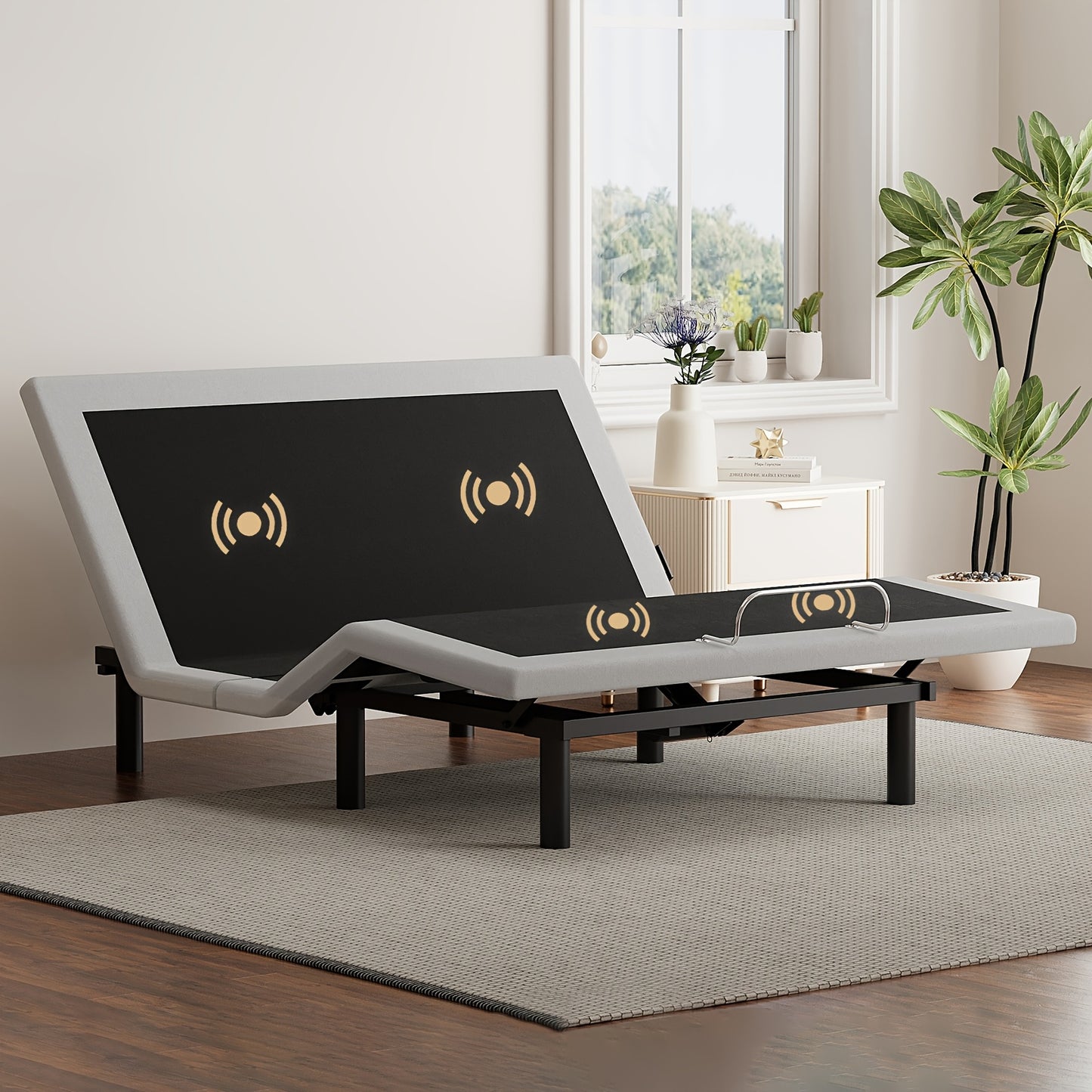 Electric Adjustable Bed Frame With Massage And Remote