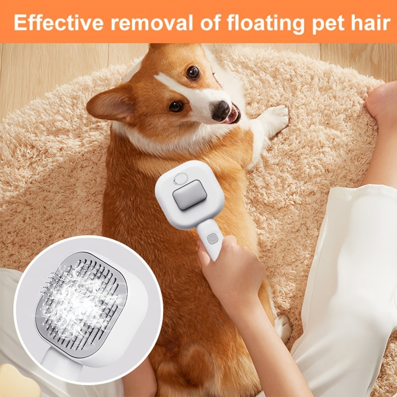 USB Rechargeable Pet Grooming Brush for Cats and Dogs