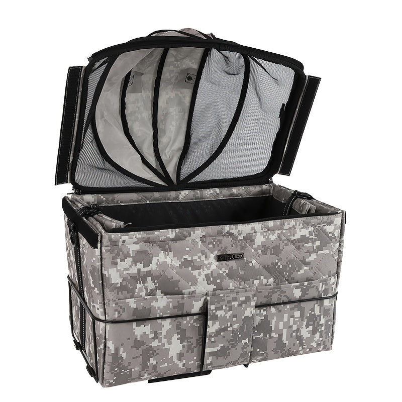 Dog Bicycle Carrier Basket With Expandable Mesh And Harness