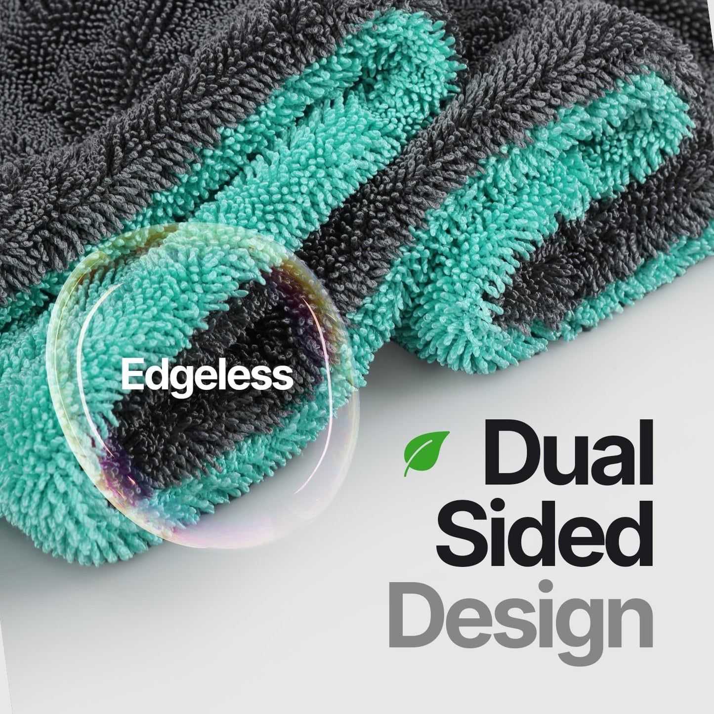 Double Twisted Loop Quick Drying Car Towel For Detailing
