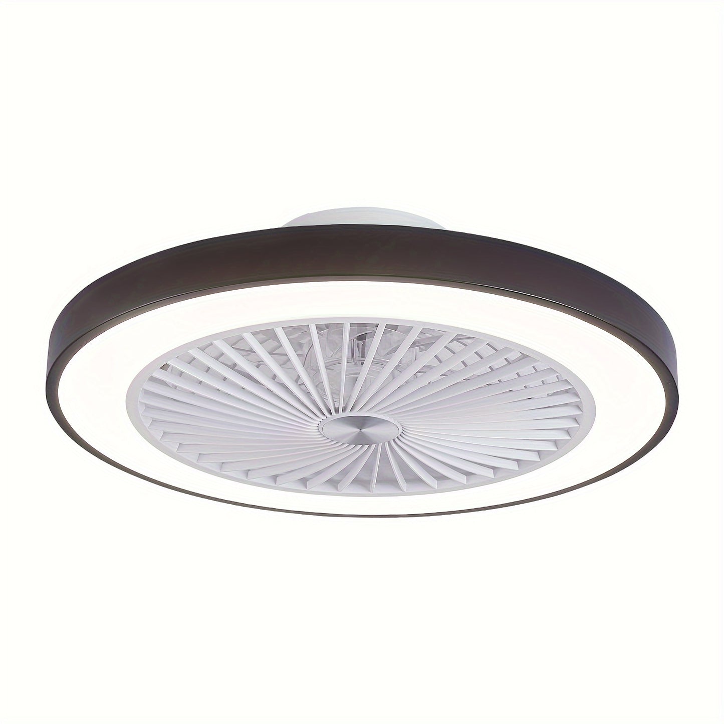 Sleek Flush Mount Ceiling Fan with LED Light and Remote