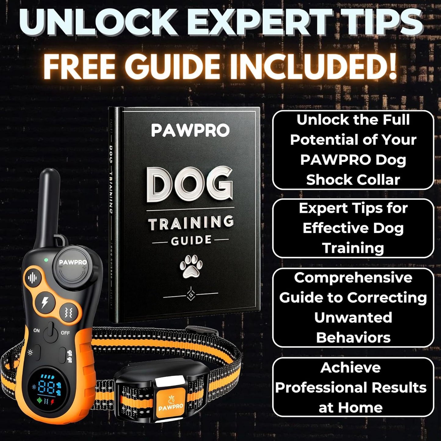 Long Range Dog Training Collar With Remote And Night Light