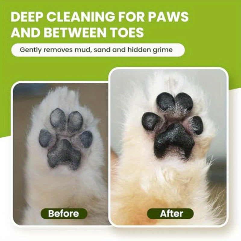 No Rinse Paw Cleaner For Dogs And Cats Scrubber Brush