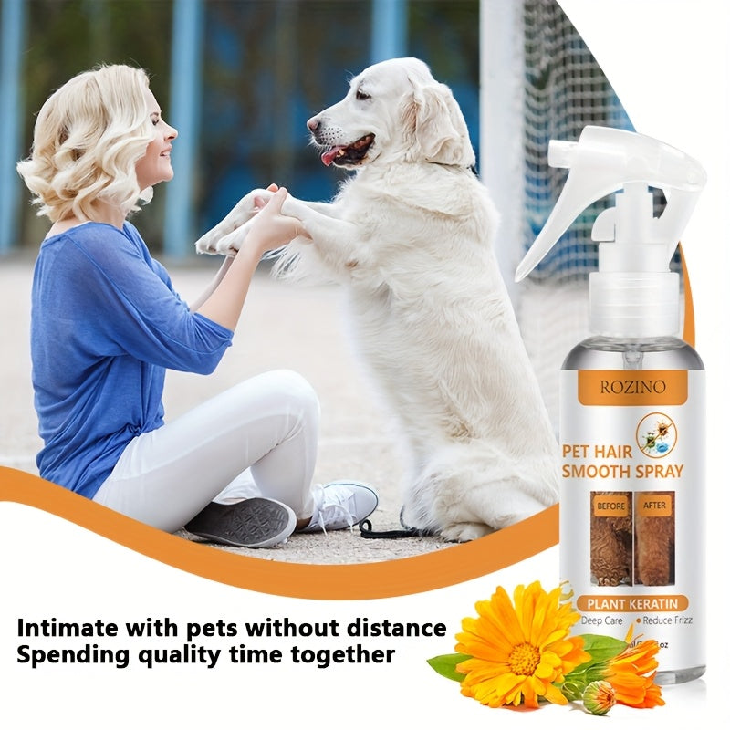 Powerful Leave In Pet Hair Detangler And Deodorizing Spray