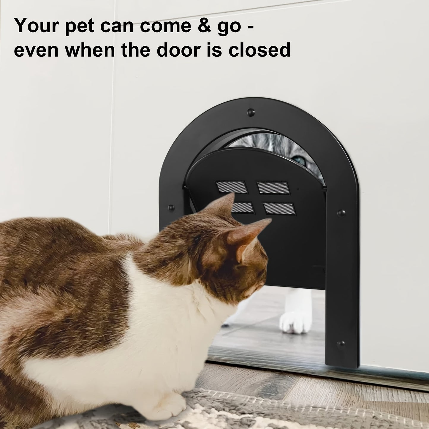 Two Way Locking Cat Door With Premium Secure Latch System