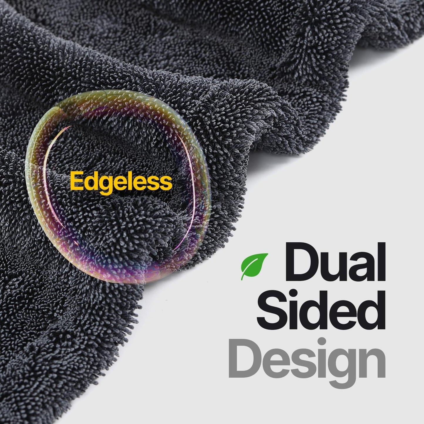 Double Twisted Loop Quick Drying Car Towel For Detailing
