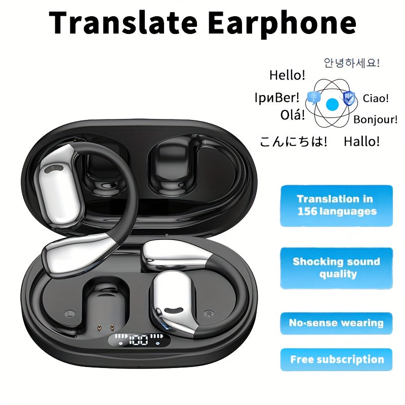 3 In 1 AI Translator Earbuds 156 Languages Translation