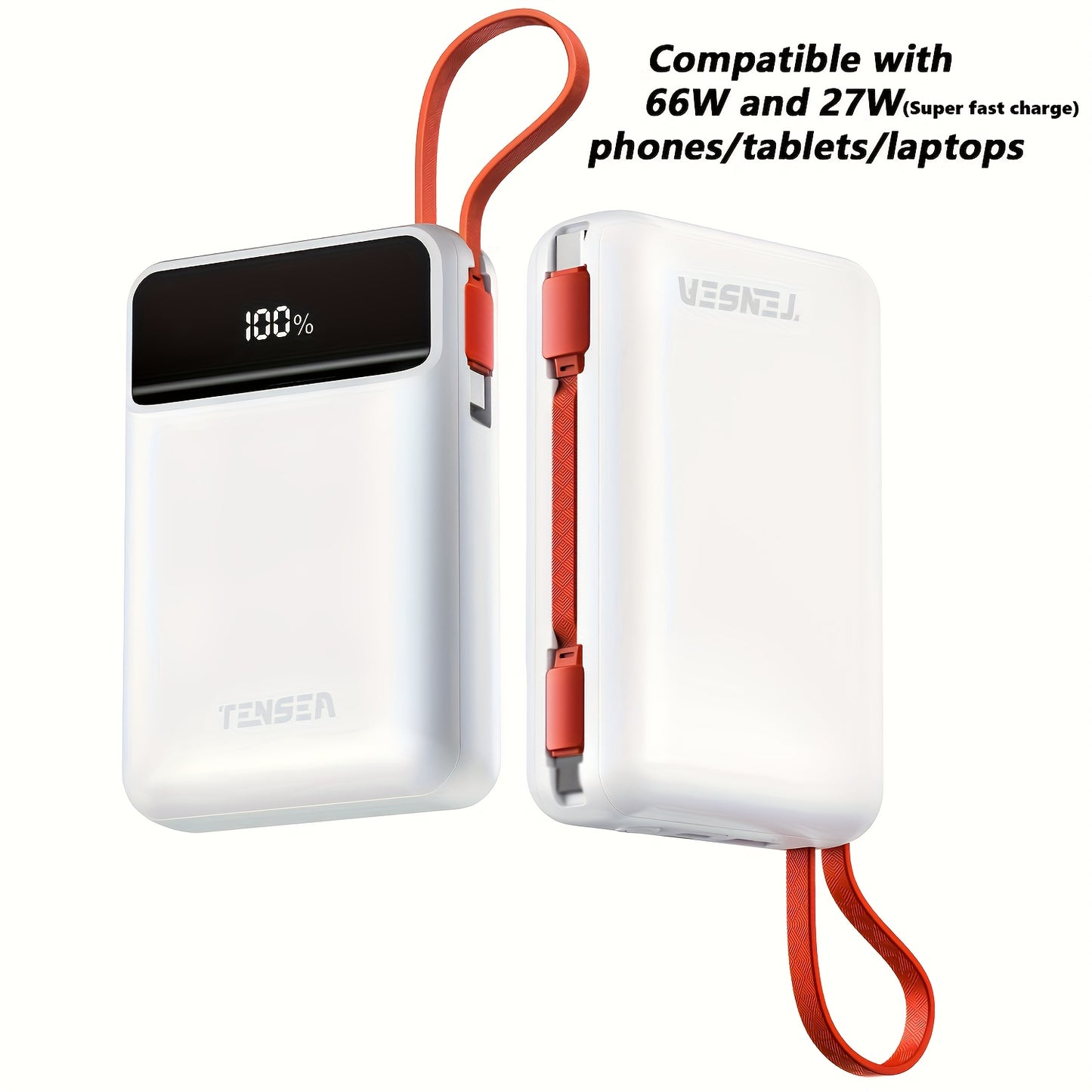 High Capacity Pocket Power Bank 20000mAh USB Type C Charge