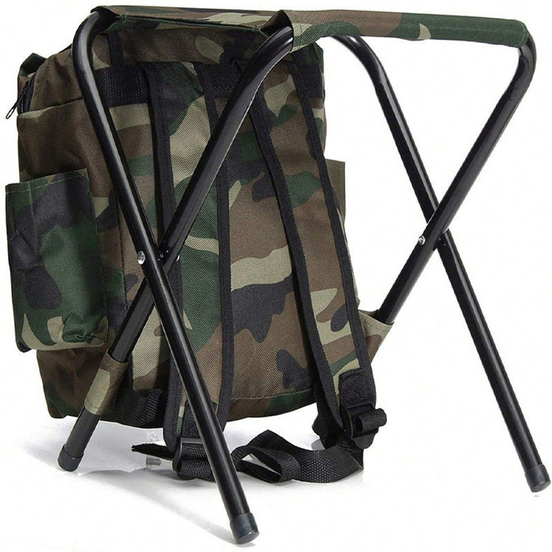Camouflage Outdoor Backpack with Adjustable Straps and Multiple Compartments