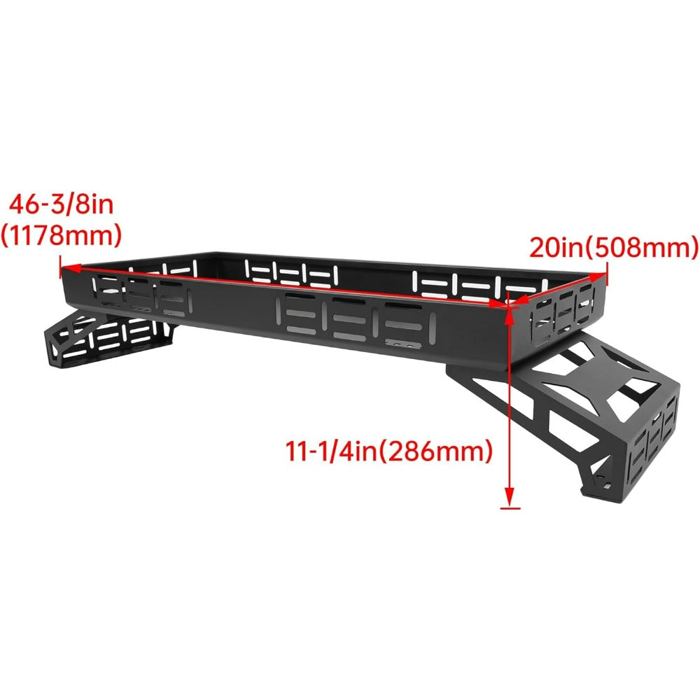 Overbed Cargo Rack for UTV with Adjustable Mounting Brackets