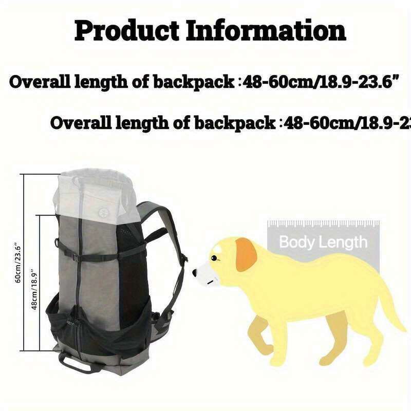 DogLemi Large Dog Backpack For Hiking And Cycling Gear