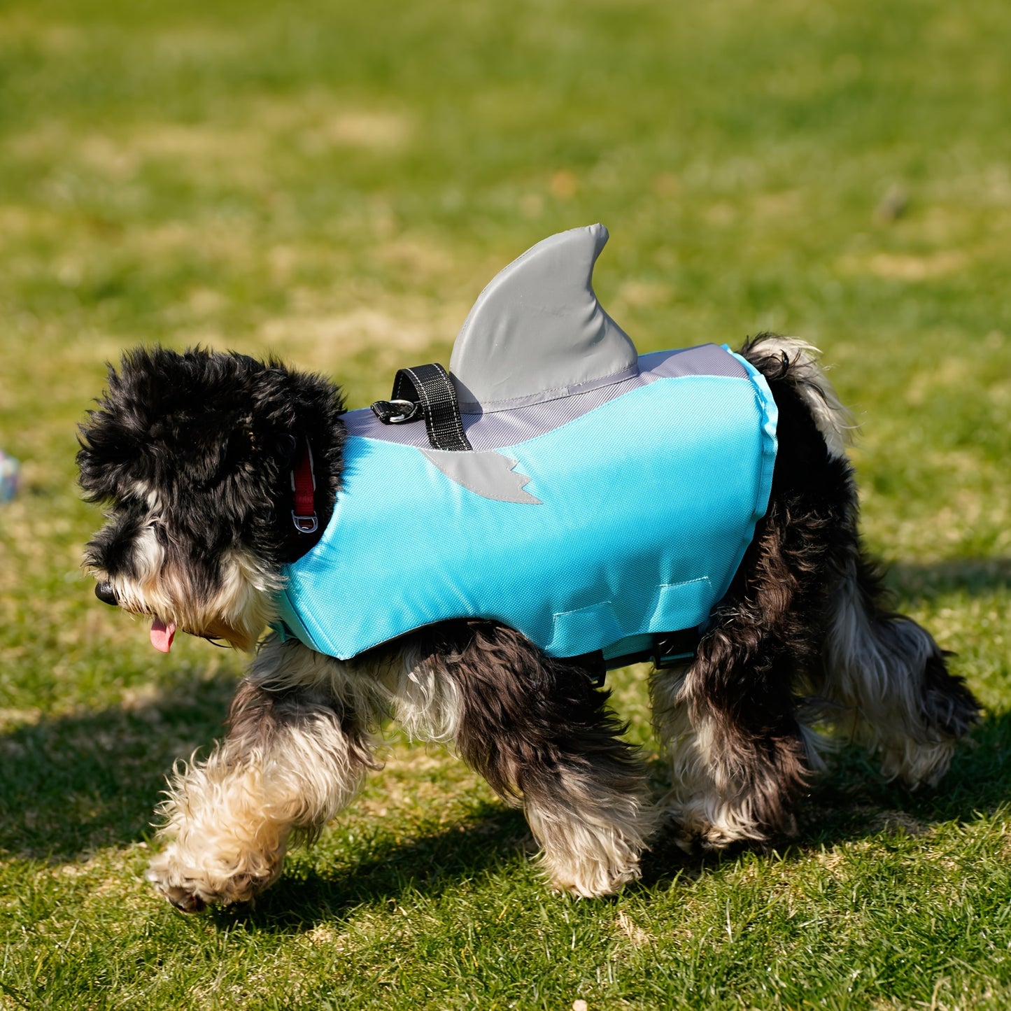 Reflective Shark Shape Pet Life Jacket for Safety and Rescue