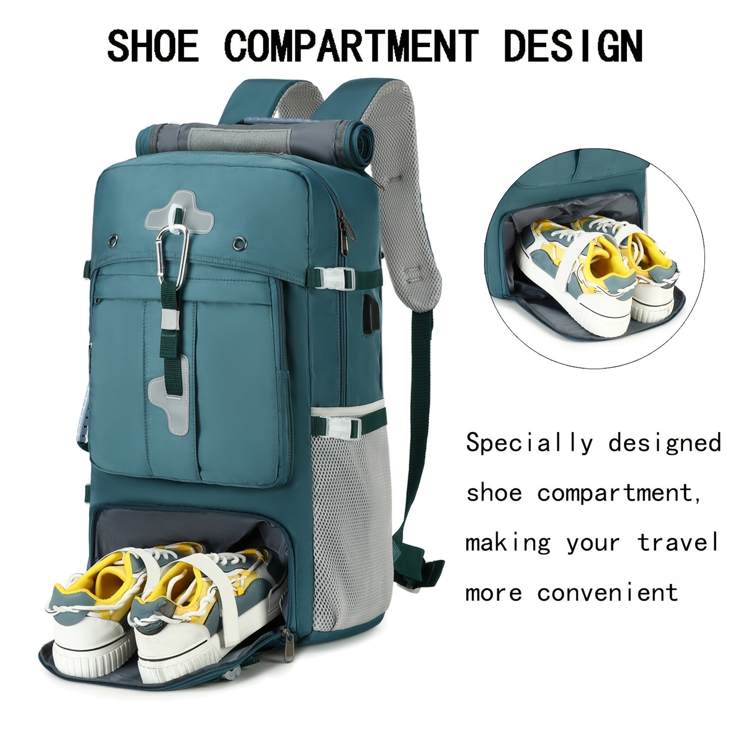 Airline Approved Travel Backpack With Laptop Sleeve And USB